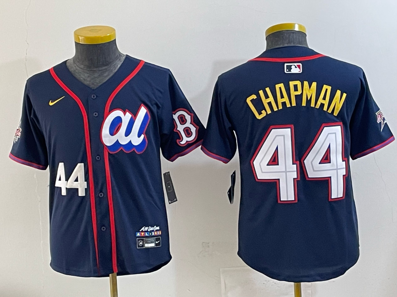 Youth  Boston Red Sox #44 Chapman Drak Blue All star 2025 Nike MLB Jersey 042